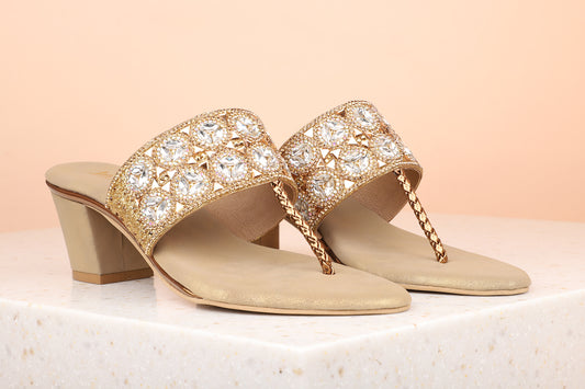 Buy Now Women Antique Embellished Block Sandals – Inc5 Shoes