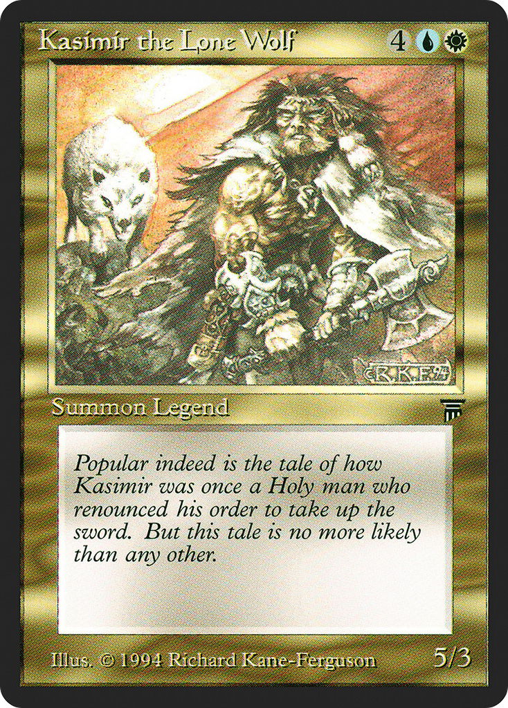 Magic: The Gathering - Kasimir the Lone Wolf - Legends