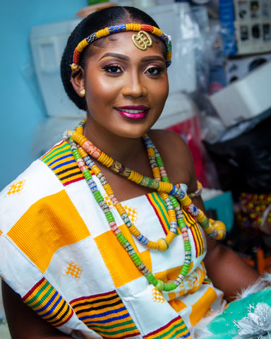 Bride in Kente