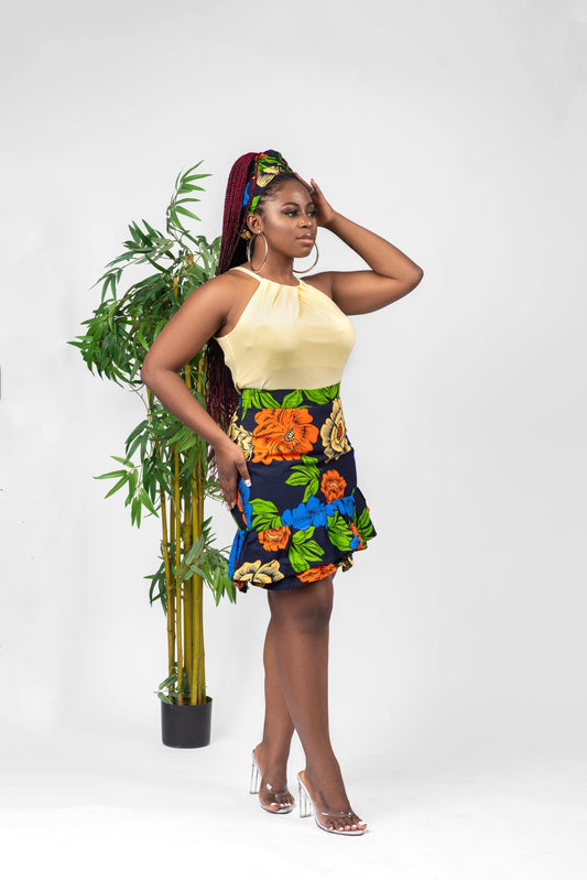Koroso - African Print Corset Dress