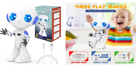 Top Race RC Robot Toy: Walking, Talking, Dancing AI Robots for Kids, 17.63  H 3.15 L 10.91 W - Kroger