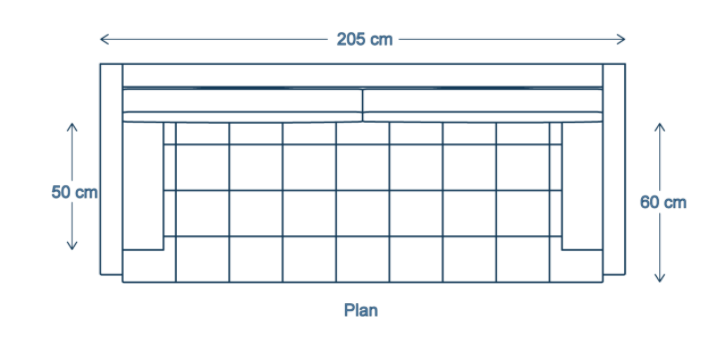 Three-Seater Sofa Dimensions