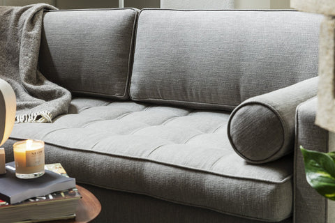 Swyft Grey Linen Mid-Century Modern Sofas