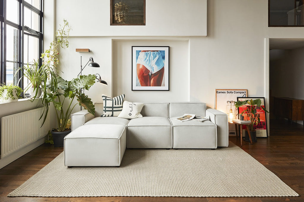 Linen chaise sofa - Swyft Model 03