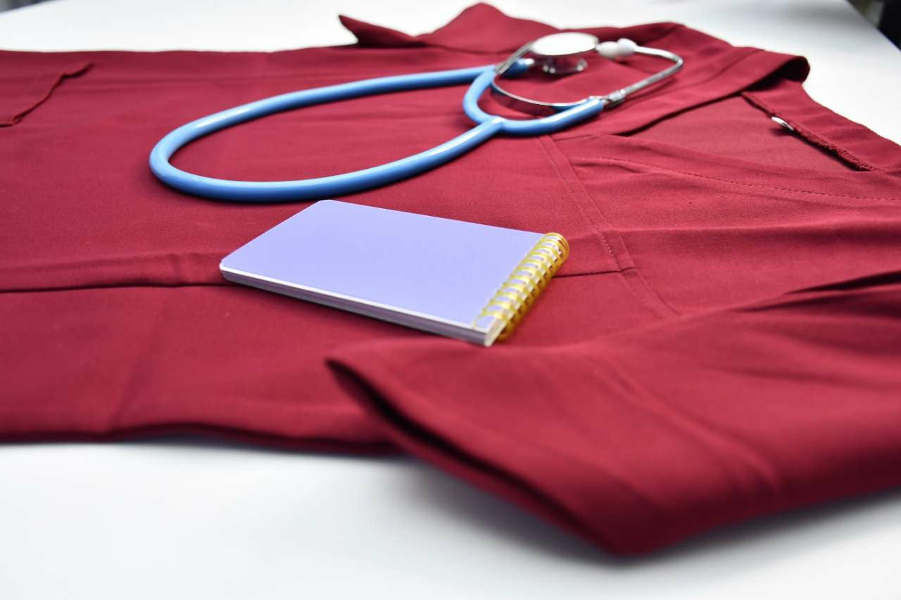 Uniforms World-burgundy scrubs