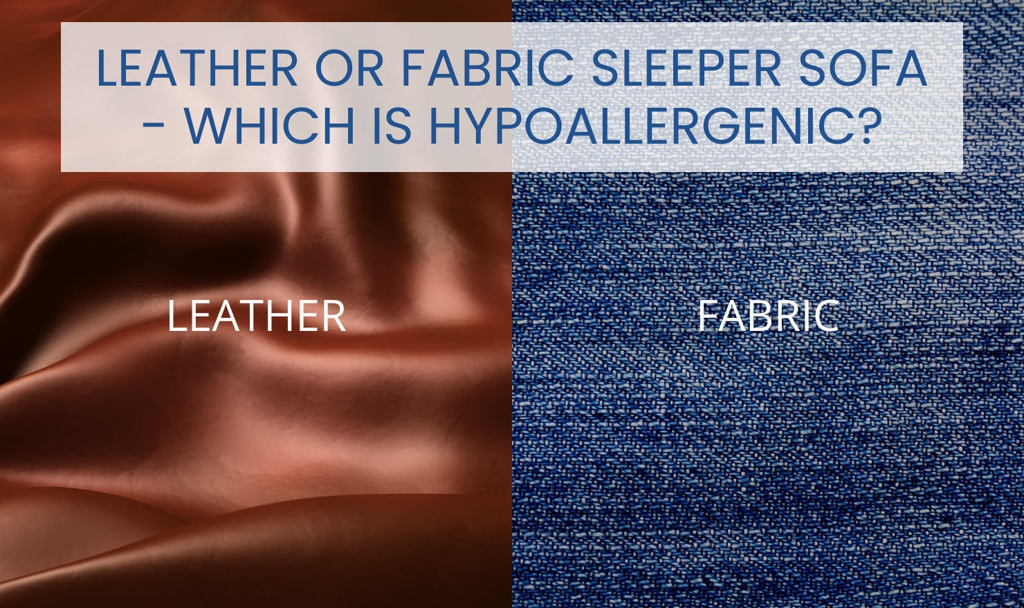 Leather or Fabric sleeper sofa - which is hypoallergenic