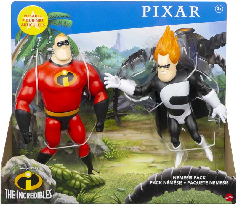 Pixar 7" Incredibles 2 Pack Mr Incredible & Syndrome