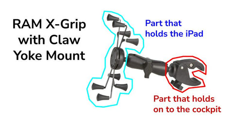 RAM X-Grip with Claw Yoke Mount