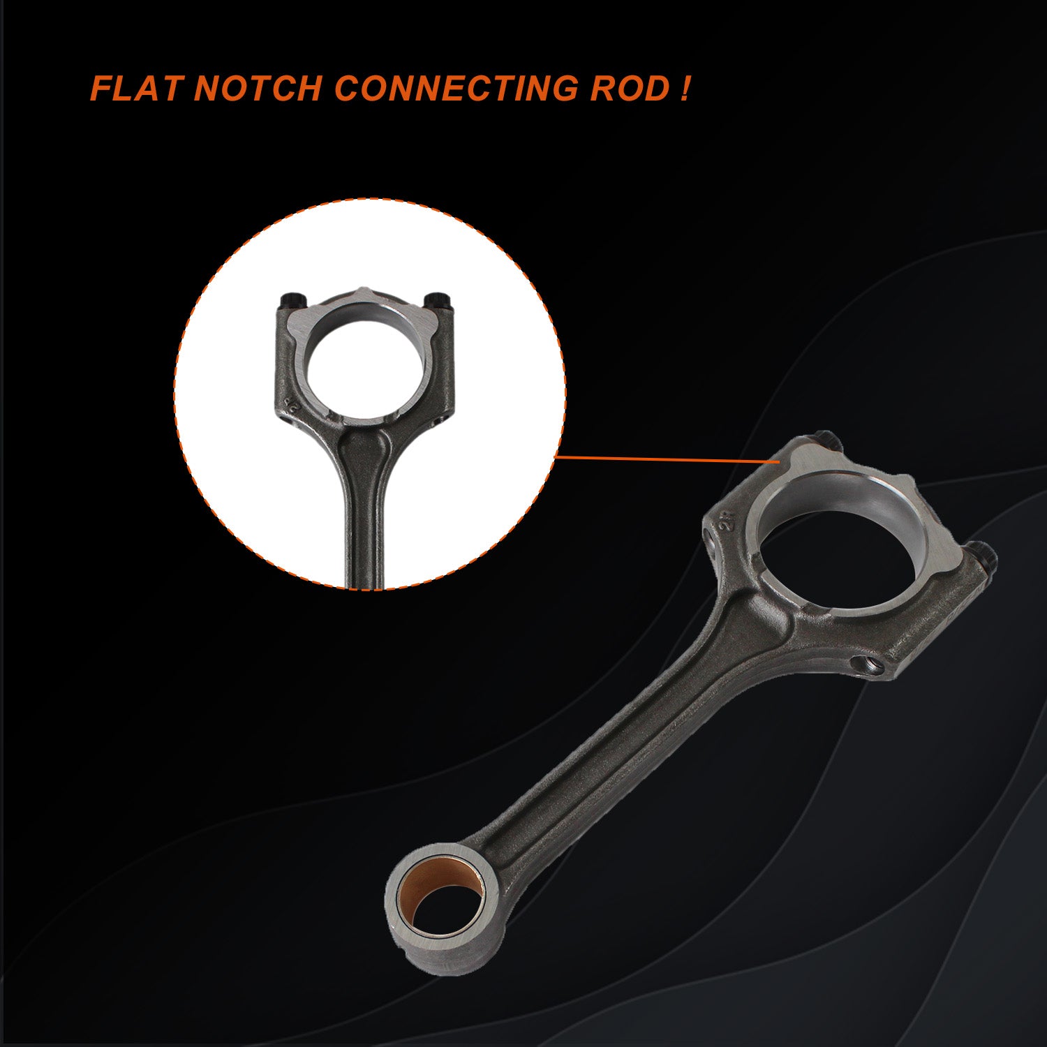 One of the most common conrod---Flat notch connecting rod