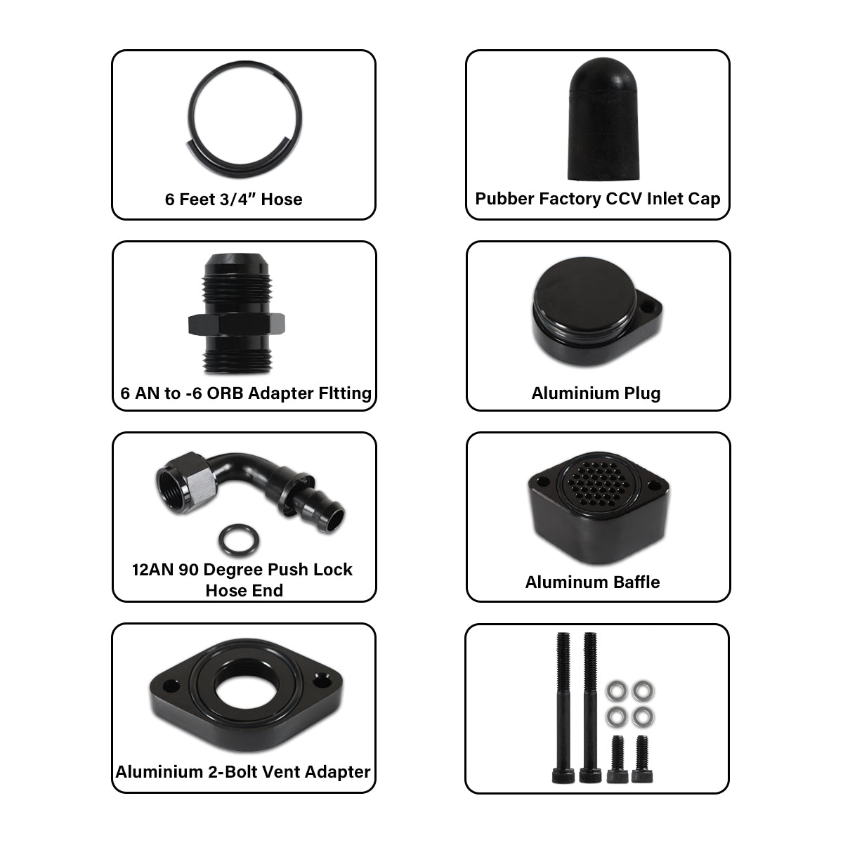 Daysyore CCV/PCV Reroute/Delete Engine Ventilation Kit