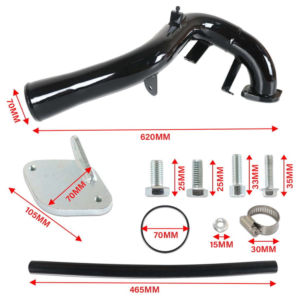 Daysyore 2006-2007 6.6L Duramax GMC/Silverado LBZ EGR Delete Kit With High Flow Intake Elbow