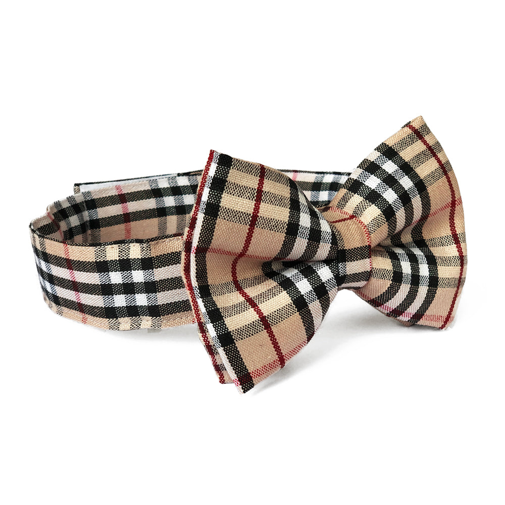 Buy Furr-berry Plaid Classic Dog Bow Tie by That Dog In Tuxedo.