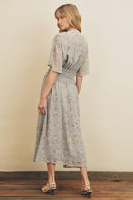 Load image into Gallery viewer, Dusty Rose Shirred Midi Dress
