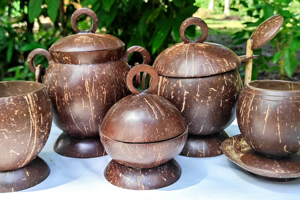 Coconut tree in handicraft product manufacturing