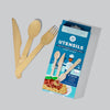 Wooden Utensils (Knives, Spoons, Forks) - Pack of 30 (10 each)