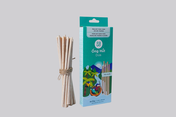 EQUO Coconut Straws: An Environmentally Friendly Alternative to Plastic Straws