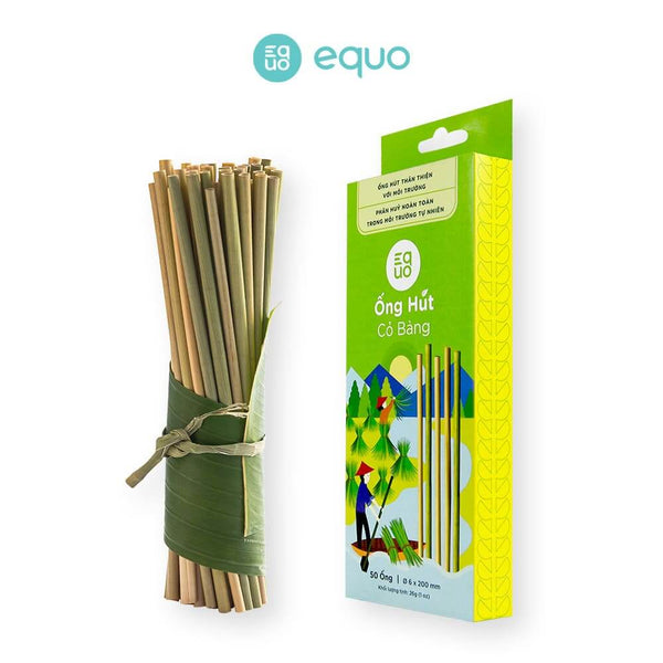 Ống hút cỏ khô EQUO chứa thành phần 100% từ thiên nhiên