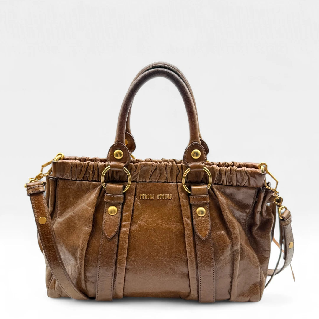 image of Miu Miu Handtasche Vitello Lux