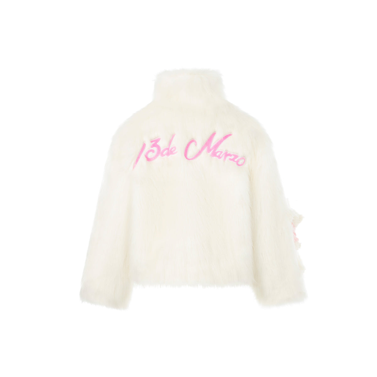 13De Marzo X Hello Kitty Bear Artificial Mink Coat White