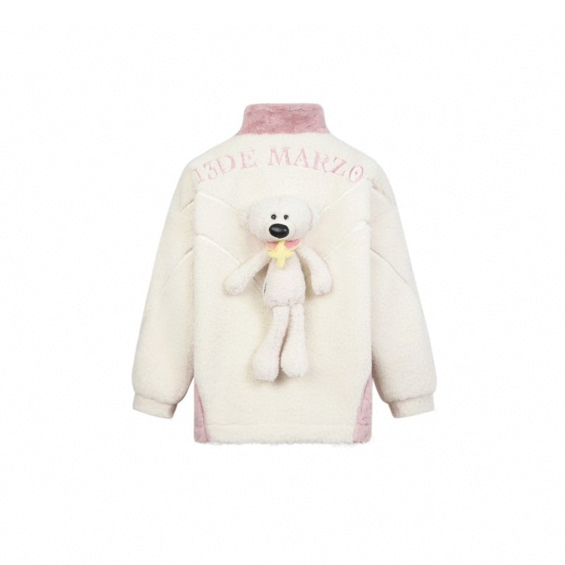 13 De Marzo x LOL Ahri Polar Fleece Coat White