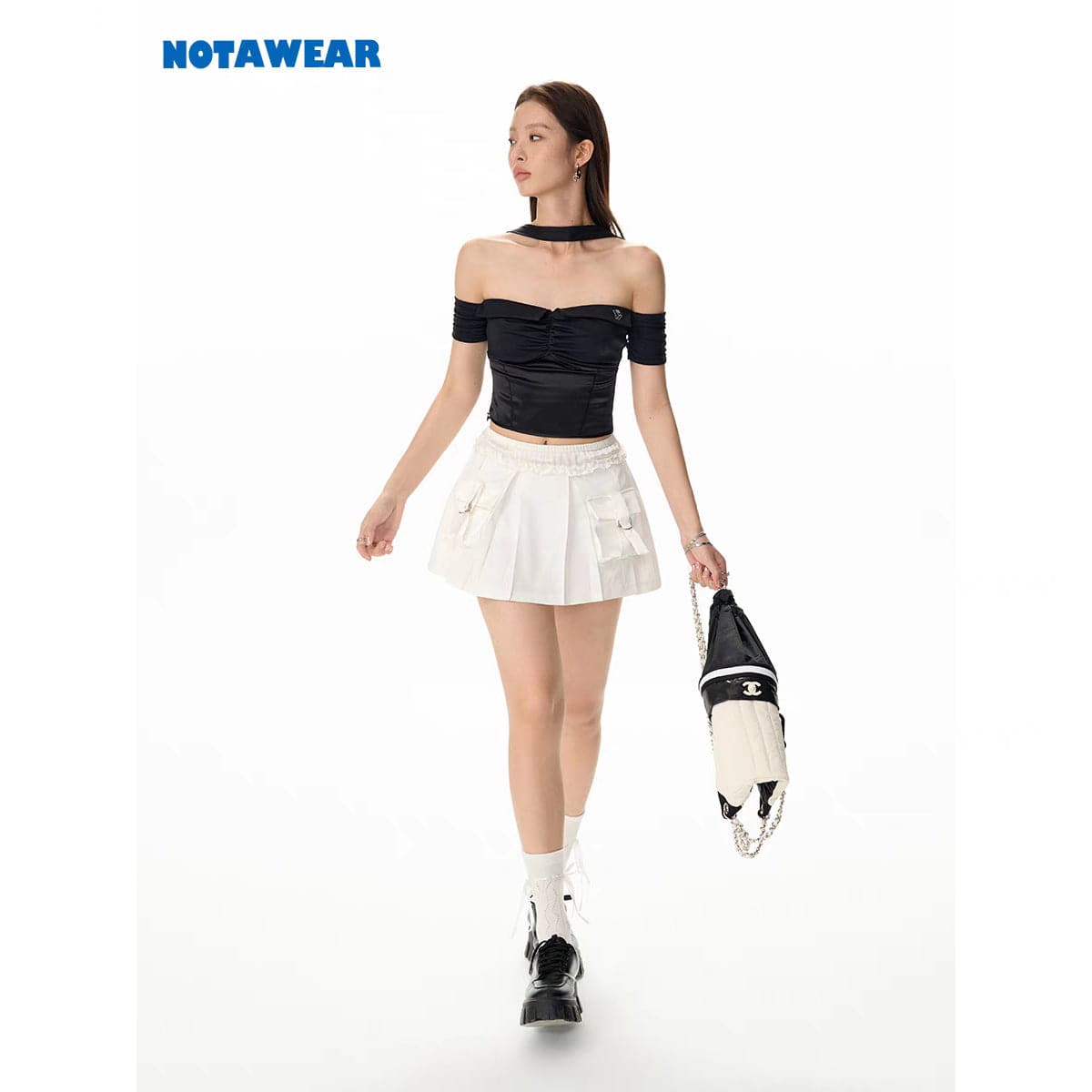 NotAwear Cargo Ballerina Skirt White