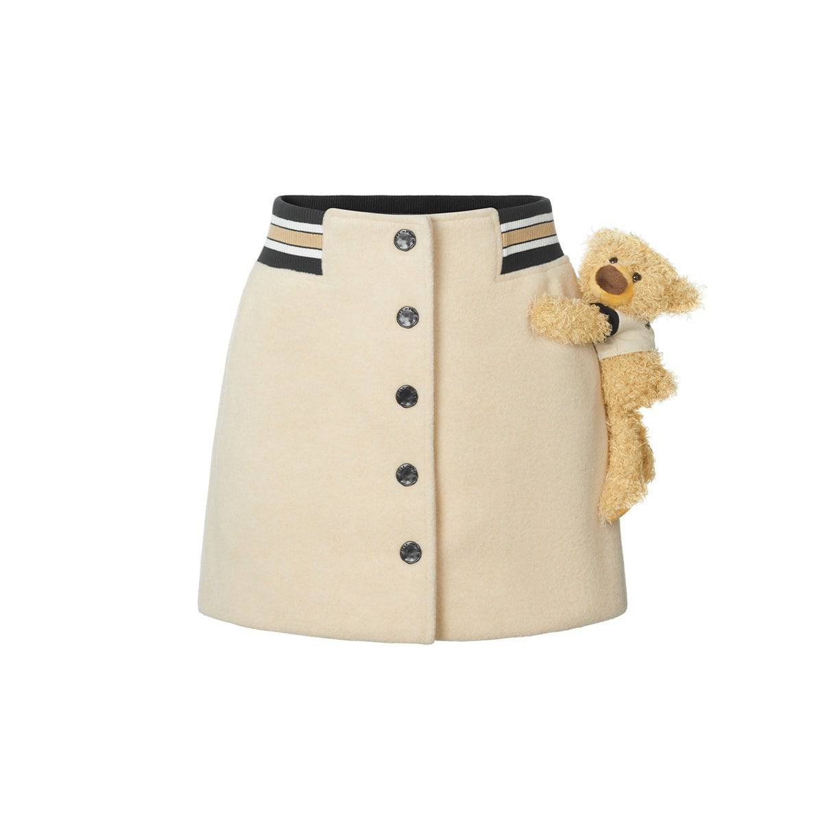 13De Marzo Vintage Baseball Skirt Beige