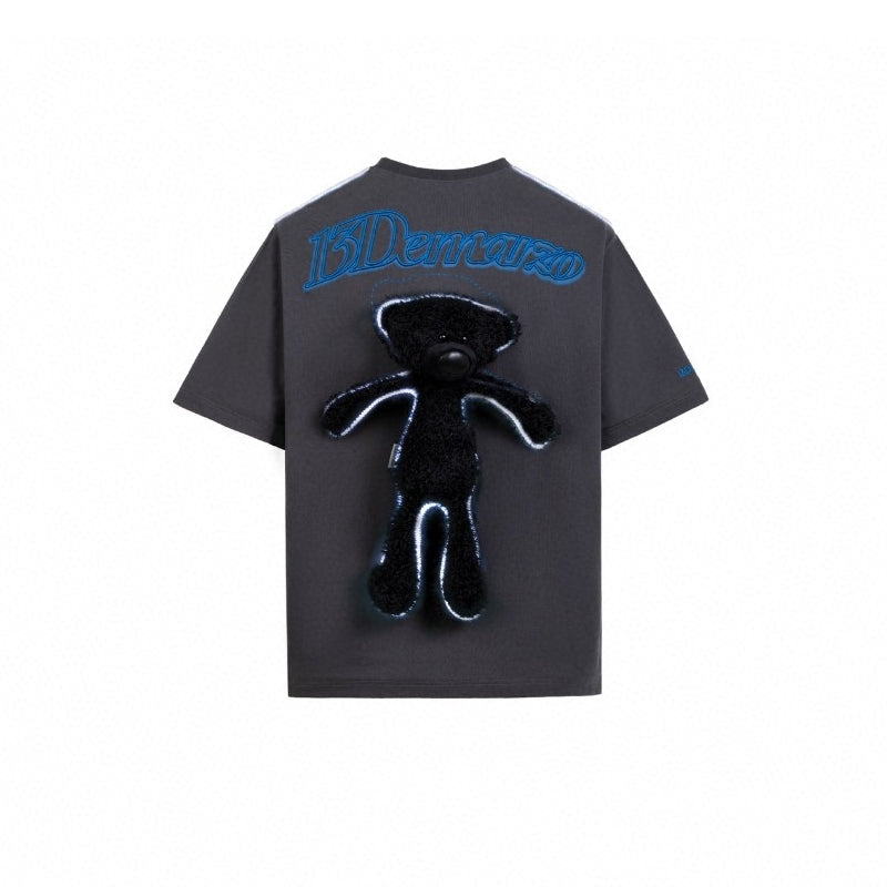 13 De Marzo Luminous Fiber Bear Tee Grey