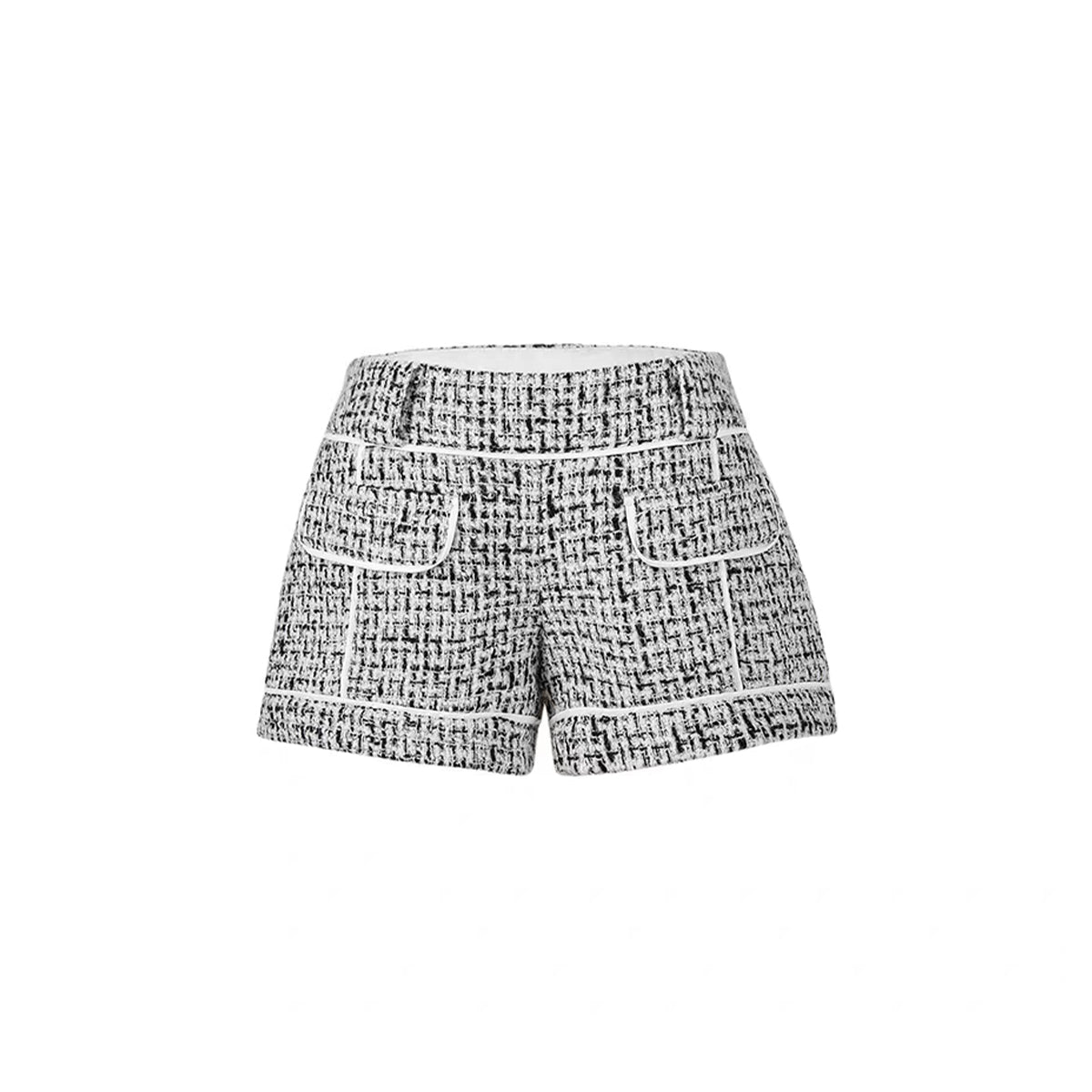 NotAwear Tweed Low-Waist Shorts