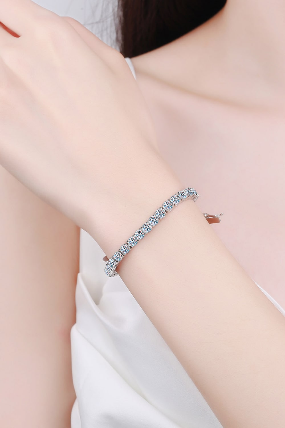 Vai Ra  The Bright Payton Bracelet  Moissanite Diamond Bracelet