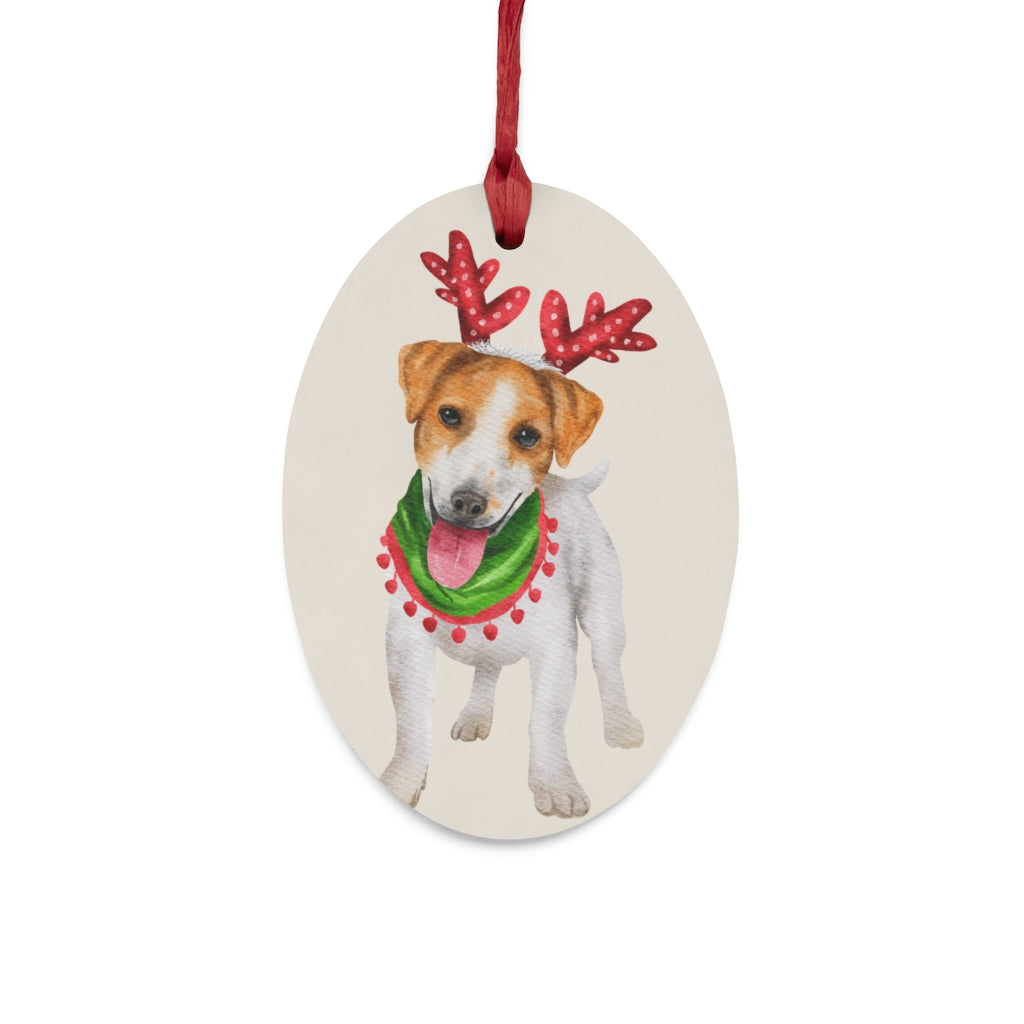Jack Russell Terrier Christmas Ornament, Dog Ornament, Christmas Dog Gift, Dog Lover Gift, Dog Christmas Decor, Dog Christmas Tree, Reinde