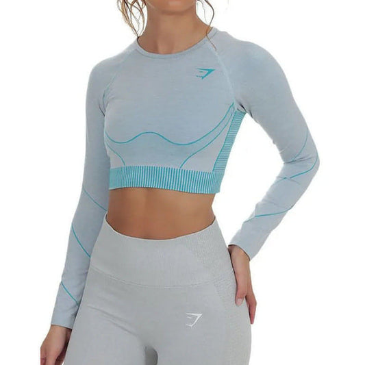 Gymshark Vital Seamless 2.0 Crop Long Sleeve Womens Training Top