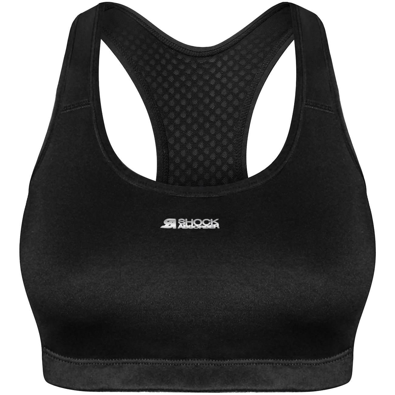 Shock Absorber Active Womens Crop Top Sports Bra - Black