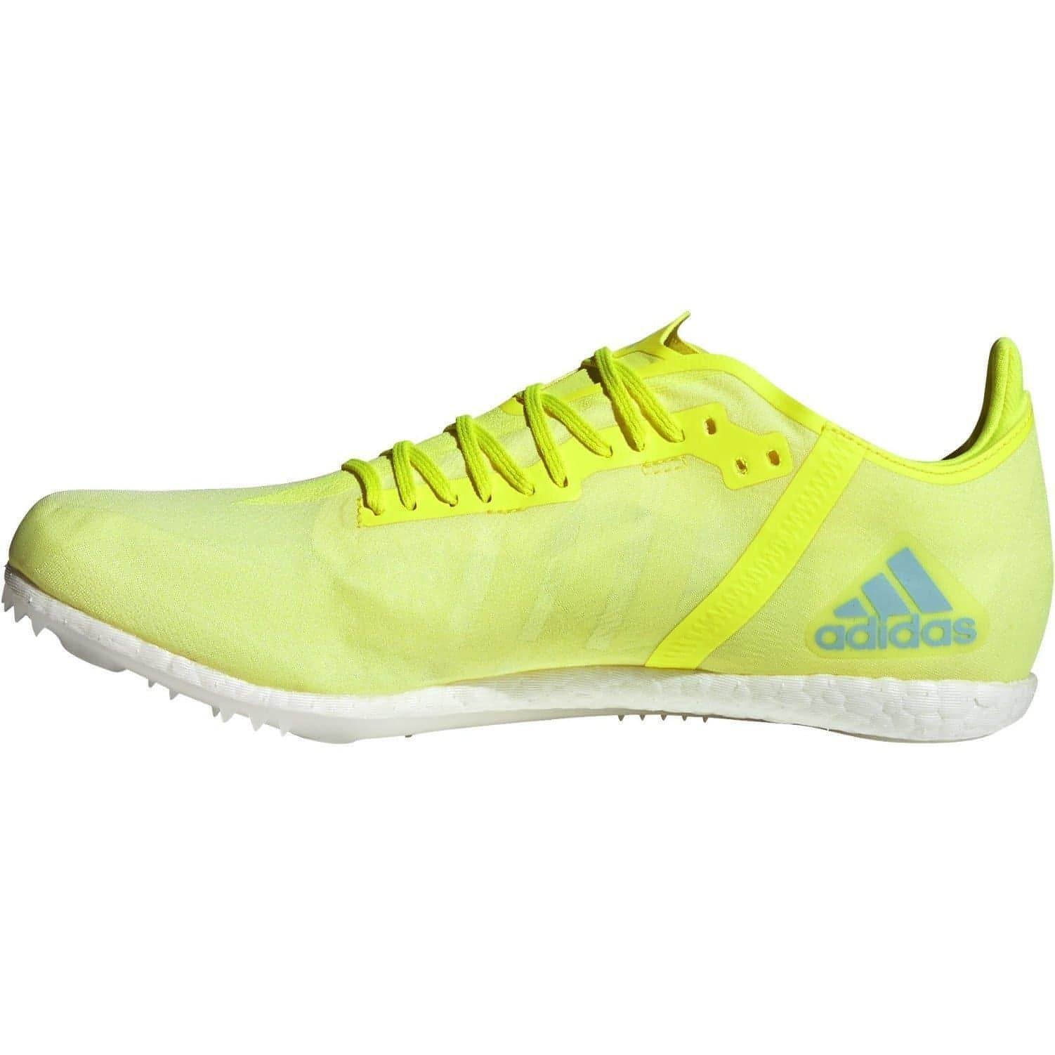 adidas Adizero Boost Running Spikes - Yellow
