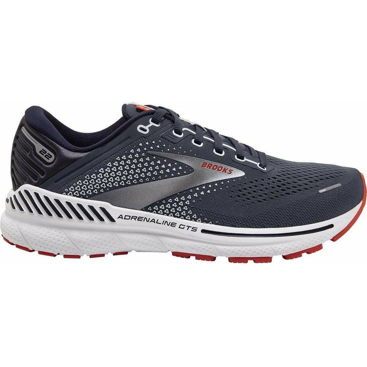 Brooks Adrenaline GTS 22 WIDE FIT Mens Running Shoes - Navy
