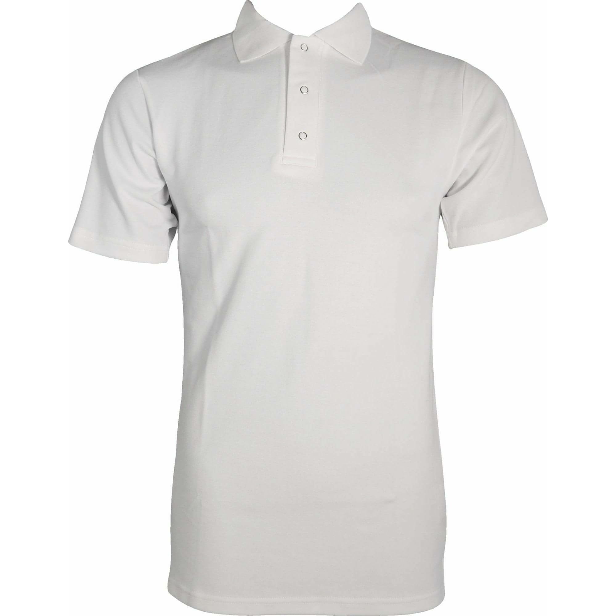 iD Workwear Ultimate Cotton Short Sleeve Mens Polo Shirt - White