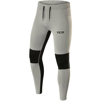 TCA Power Mens Long Running Tights - Grey, Start Fitness