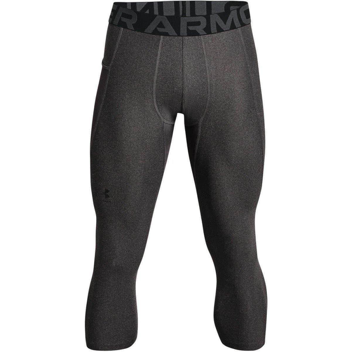 Under Armour HeatGear 3/4 Capri Mens Compression Tights - Grey