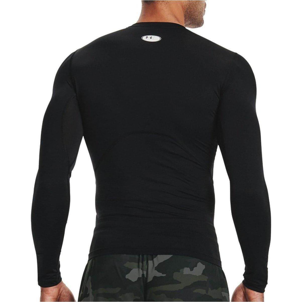 Under Armour Mens HeatGear Armour Long Sleeve Compression Top Black L