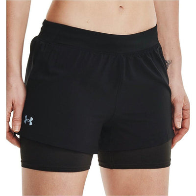 Under Armour Fly By Elite 2 In 1 Womens Running Shorts - Grey
