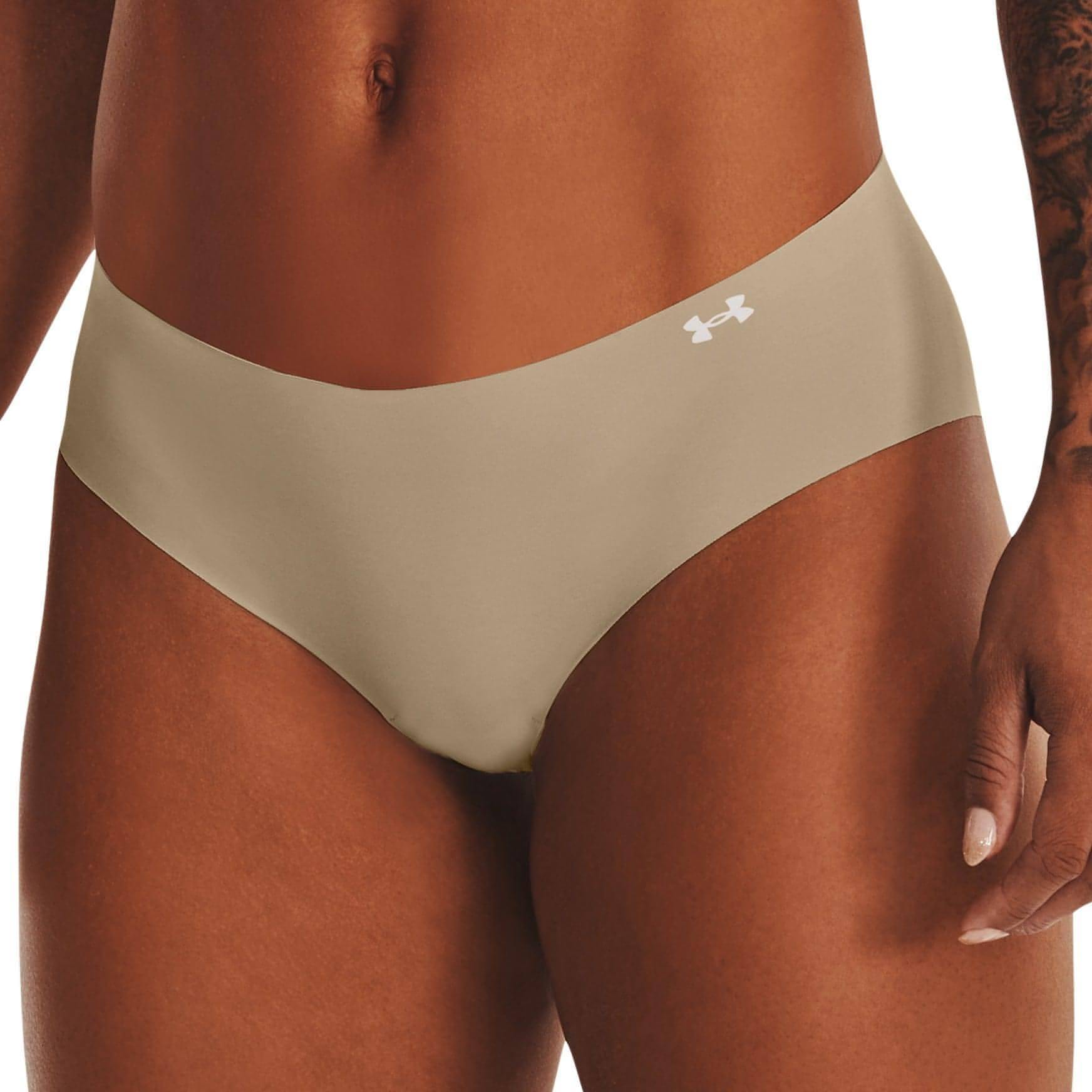 Under Armour Women's UA Pure Stretch Thong 3-Pack Underwear Size Large