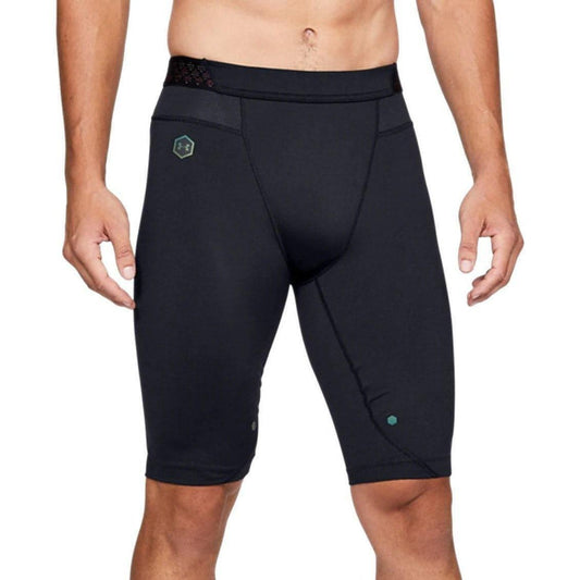 Under Armour HeatGear Rush Compression Mens Long Running Tights - Black