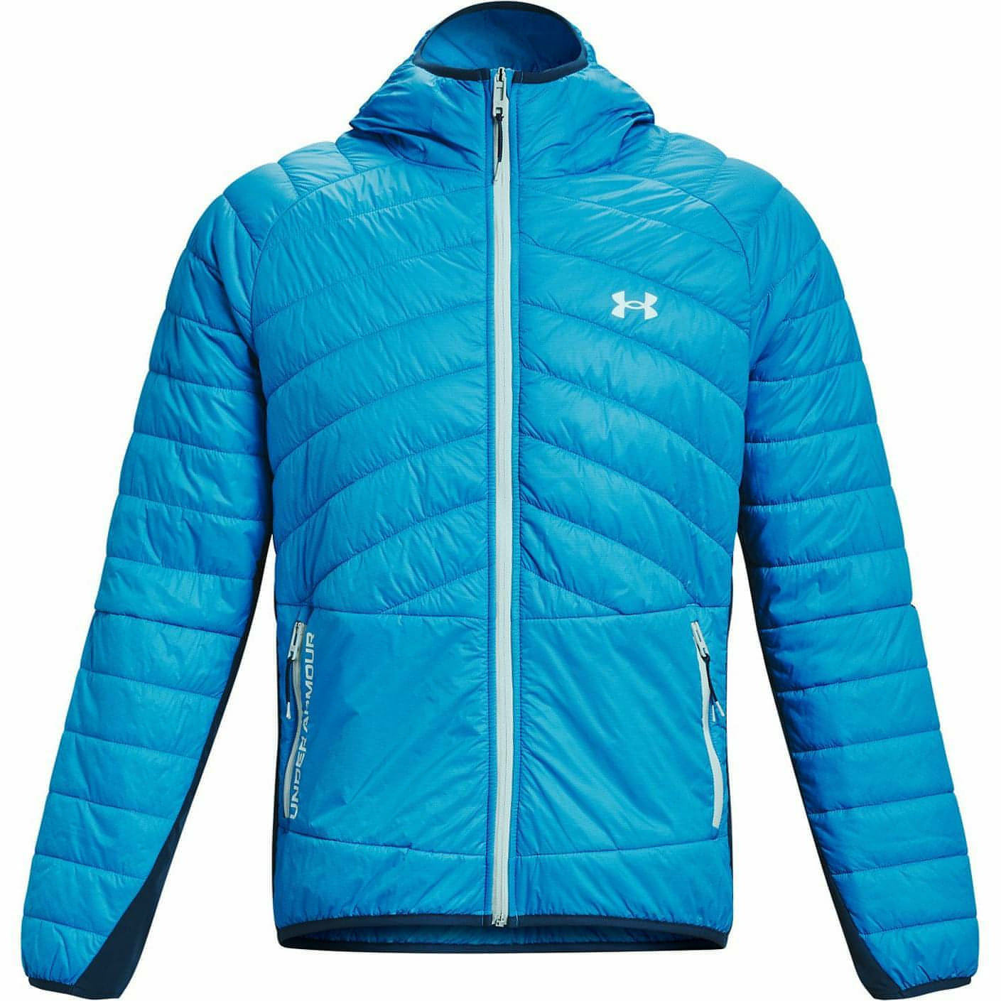 $310 Under Armour ColdGear Infrared Men's Down Jacket Sports Training Blue  Large