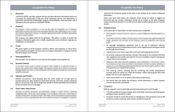 ISO 27001:2022 Acceptable Use Policy