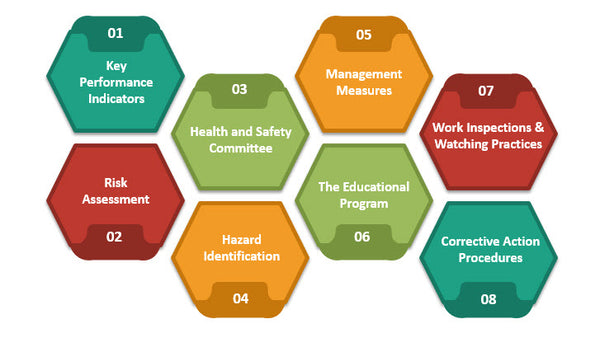 Components of occupational health and safety management systems