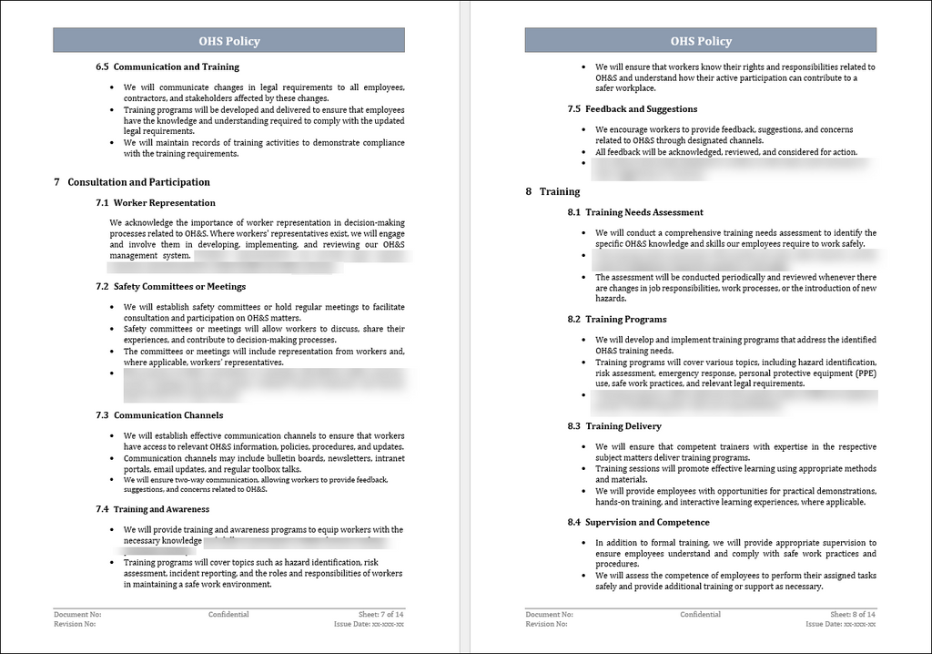 ISO 45001 OHS Policy