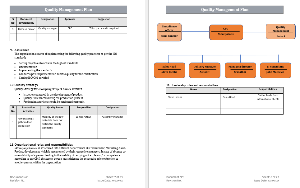 QMS Quality Management Plan, QMS Quality Management Plan Template, QMS Quality Management Plan Word Template, QMS Quality Management Plan Template Word