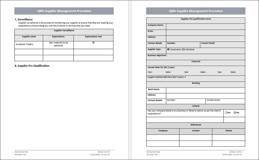 Supplier Management Procedure