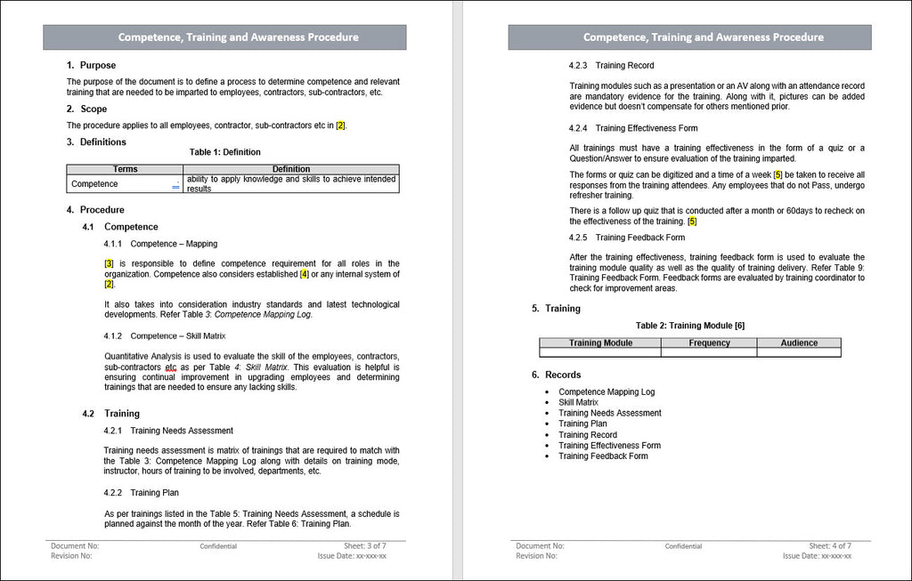 Compliance training and awareness