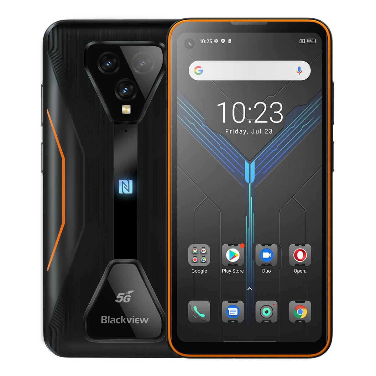 

Blackview BL5000 Dual 5G 8+128GB 6.36" 30W Fast Charging Rugged Gaming Smartphone 8GB+128GB / Orange