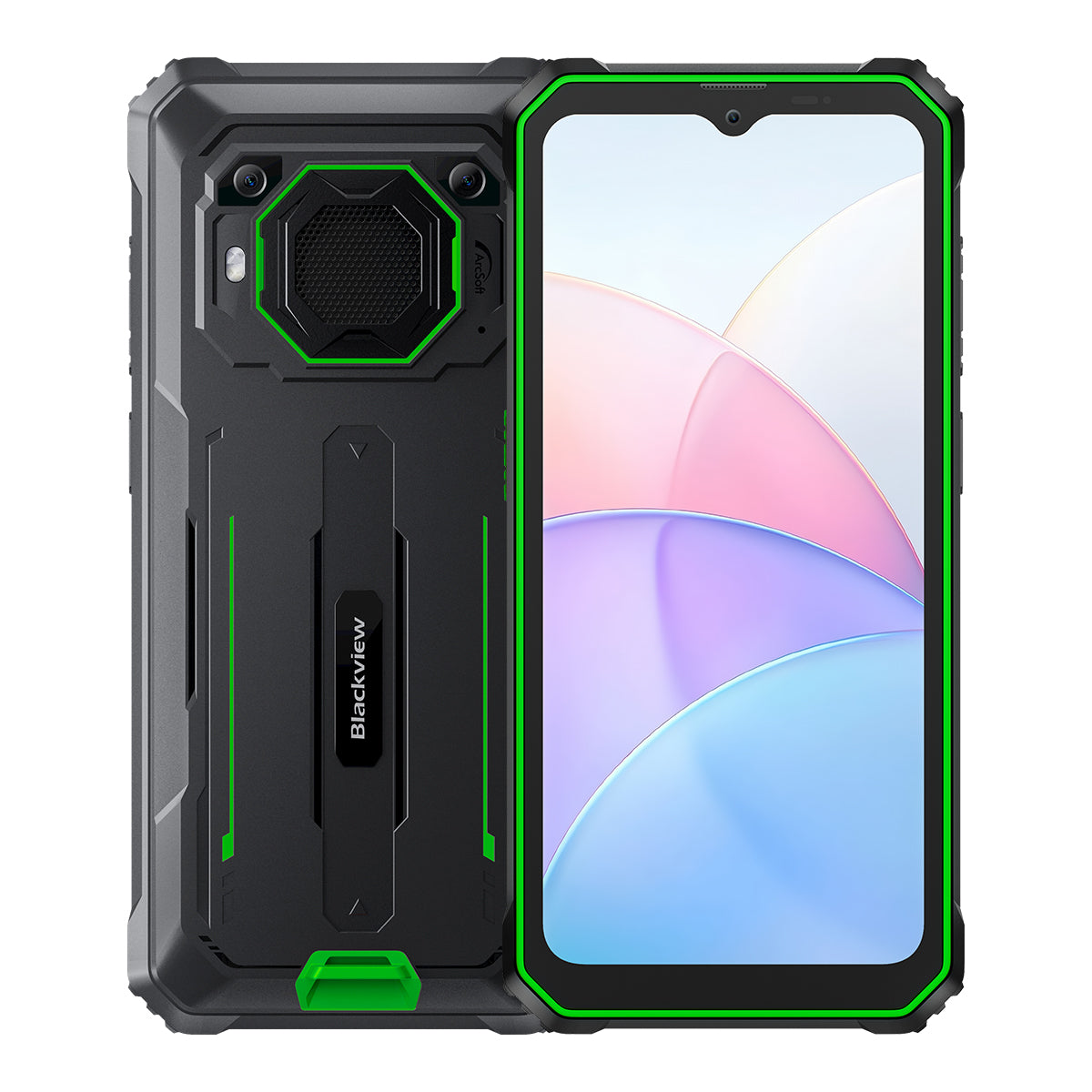 

Blackview BV6200 6.56-Inch 4+64GB 13000mAh Loud Speaker Ruggedized 4G Cellphone 4GB+64GB / Green